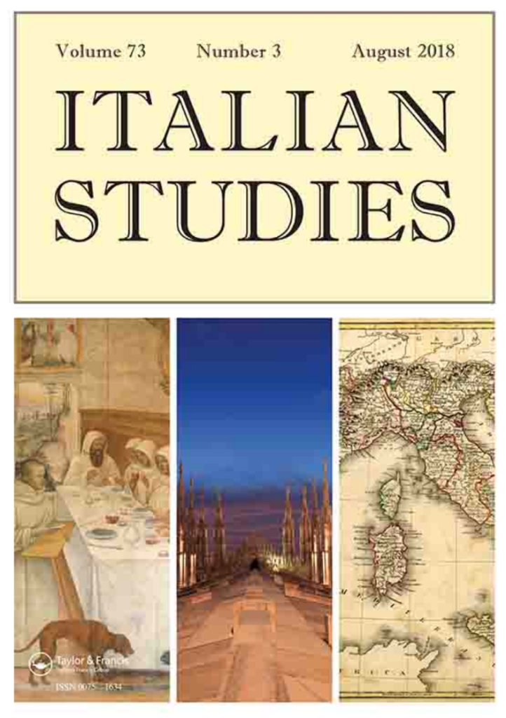 Journal cover "Italian Studies"